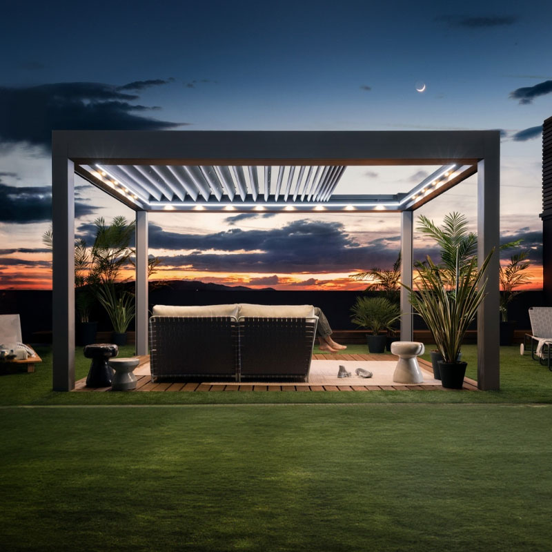 Retractable Bladed Pergola